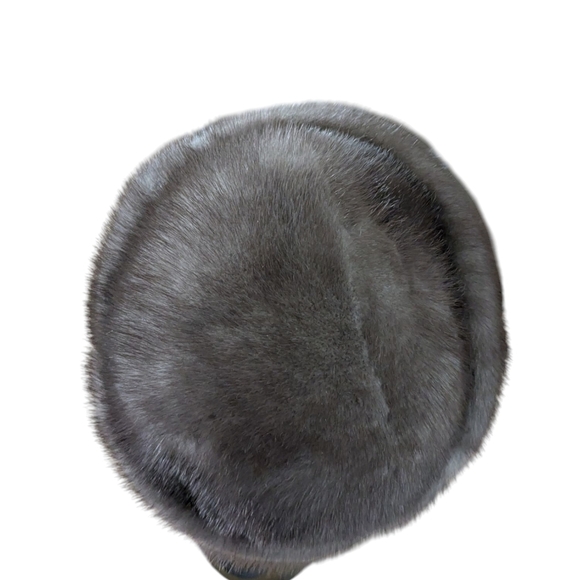 Vintage Creation Vittorio Mink Fur Lined Hat Brown Tan - Picture 5 of 7